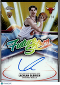 Lachlan Olbrich 2026 Topps Chrome Update Auto Autograph GOLD RC /50 Bulls