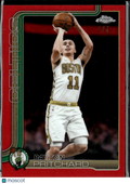 Payton Pritchard 2025-26 Topps Chrome Update RED Refractor 1/5 Boston Celtics