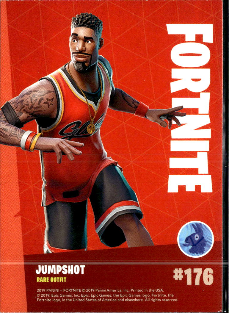 Jumpshot 2019 Panini Fortnite Series 1 Rare Outfit #176