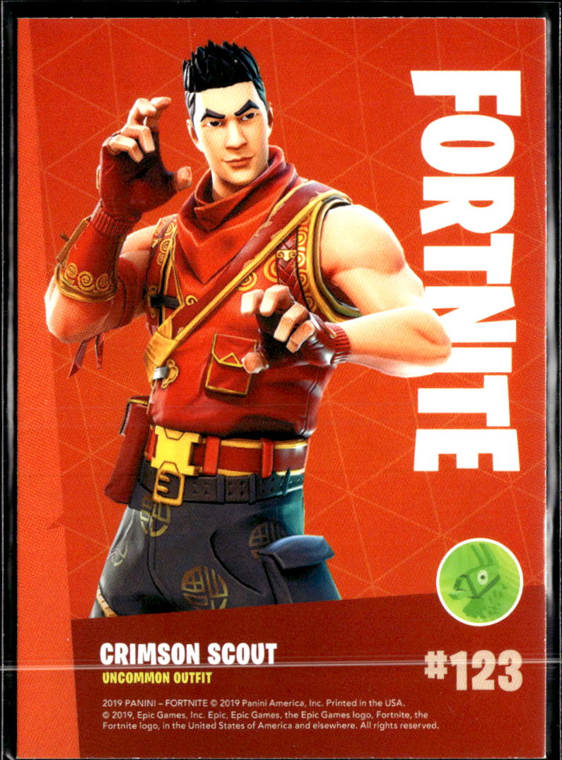 Crimson Scout 2019 Panini Fortnite Uncommon Outfit #123