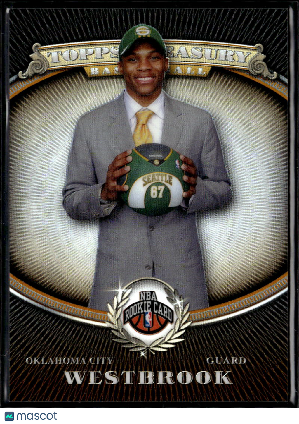 Russell Westbrook 2008 Topps Treasury Refractor 1024/2008 Oklahoma City Thunder