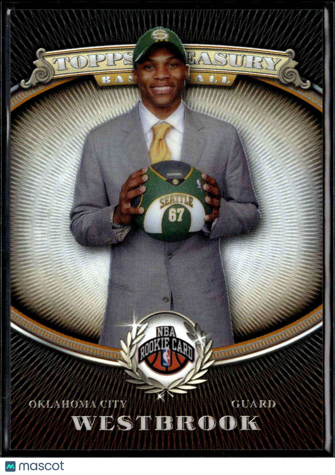 Russell Westbrook 2008 Topps Treasury Refractor 1024/2008 Oklahoma City Thunder