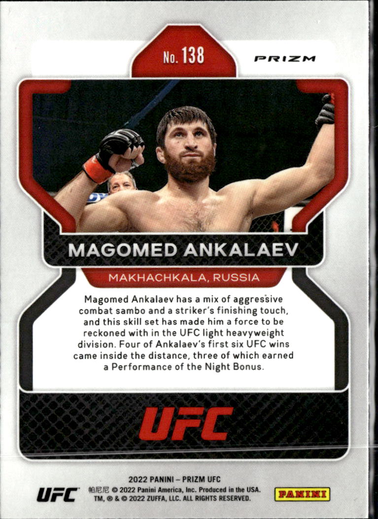Magomed Ankalaev 2022 Prizm UFC Pink Ice Prizm SSP #138