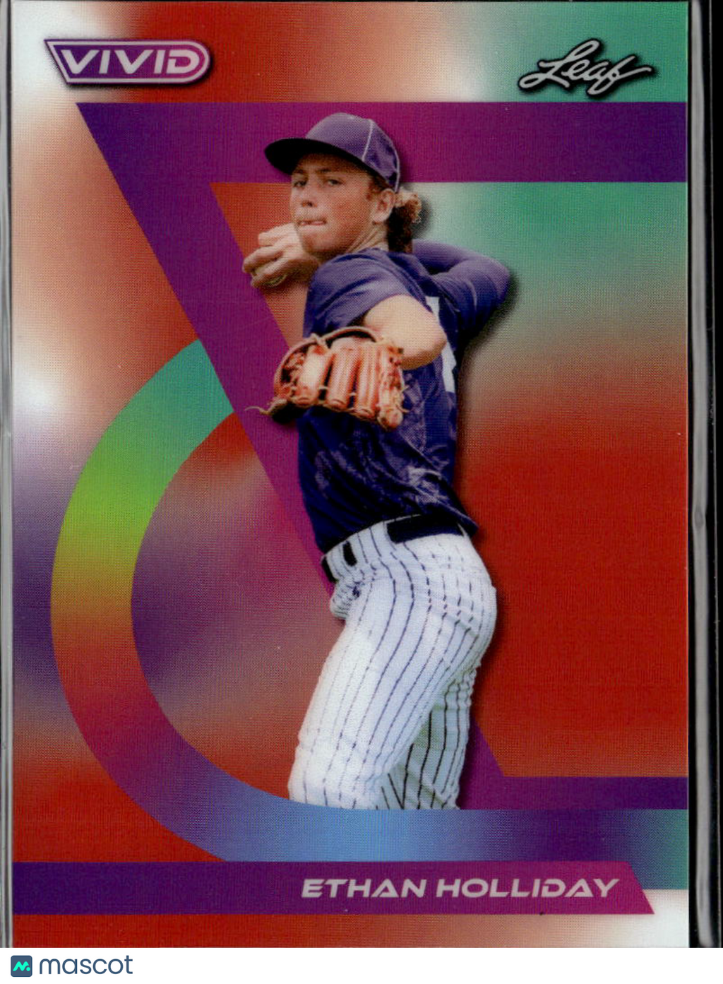 Ethan Holliday 2024 Leaf Vivid Rookie RC Colorado Rockies 4/8