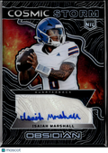 Isaiah Marshall 2026 Panini Obsidian Auto Autograph Rookie RC Kansas Jayhawks