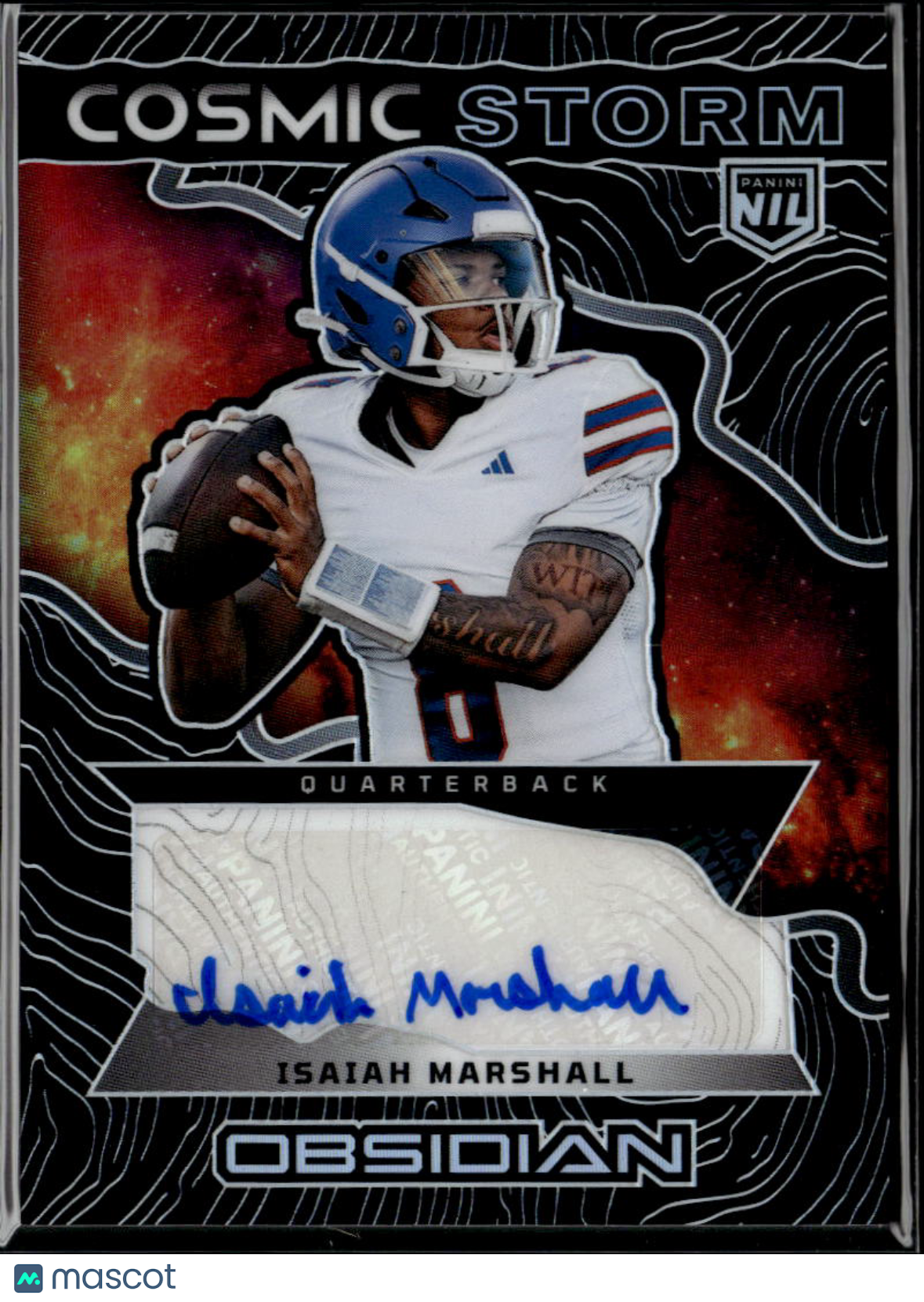 Isaiah Marshall 2026 Panini Obsidian Auto Autograph Rookie RC Kansas Jayhawks