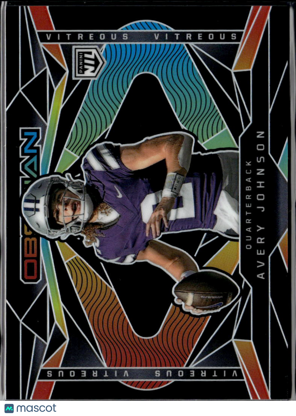 Avery Johnson 2026 Panini Obsidian Vitreous SSP Rookie RC Kansas State Wildcats
