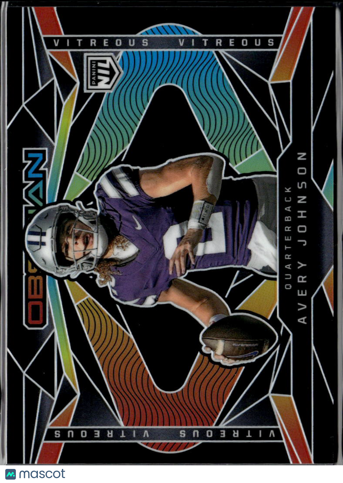 Avery Johnson 2026 Panini Obsidian Vitreous SSP Rookie RC Kansas State Wildcats