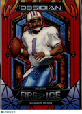Warren Moon 2026 Panini Obsidian Fire And Ice 92/99 Houston Oilers