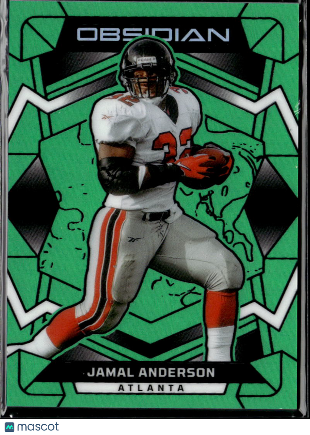 Jamal Anderson 2026 Panini Obsidian Green Electric Etch 33/49 Atlanta Falcons