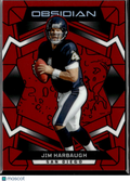 Jim Harbaugh 2026 Obsidian Red Contra 77/149 San Diego Chargers