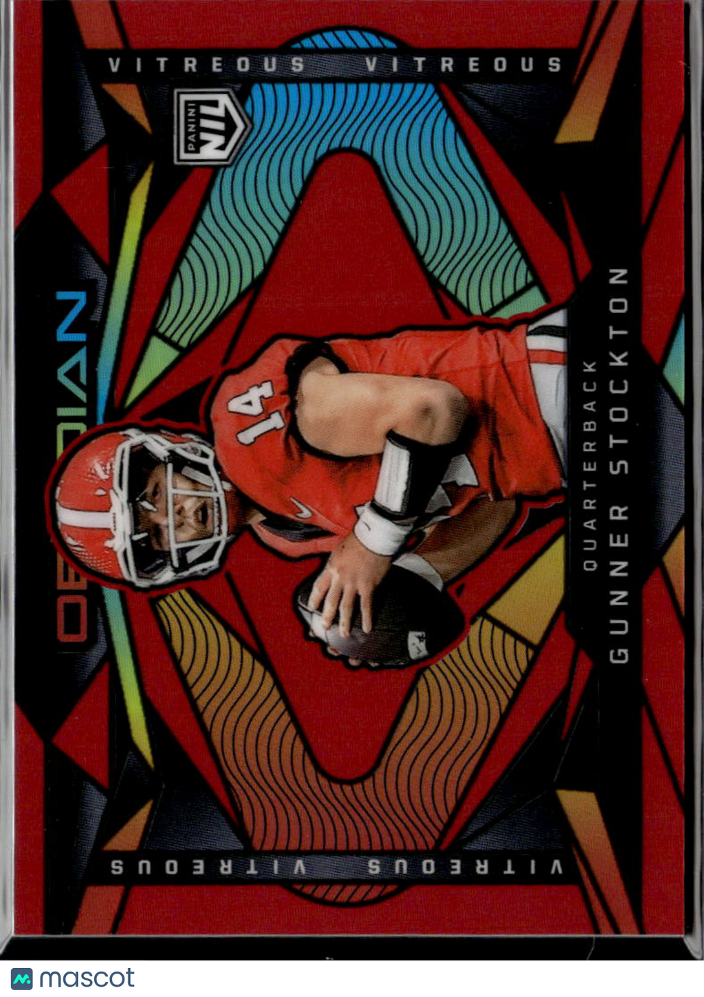 Gunner Stockton 2026 Obsidian Vitreous Red Flood 75/99 Georgia Bulldogs