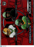 Evan Stewart Dante Moore Dakorien Moore 2026 Obsidian Red 24/99 Oregon Ducks