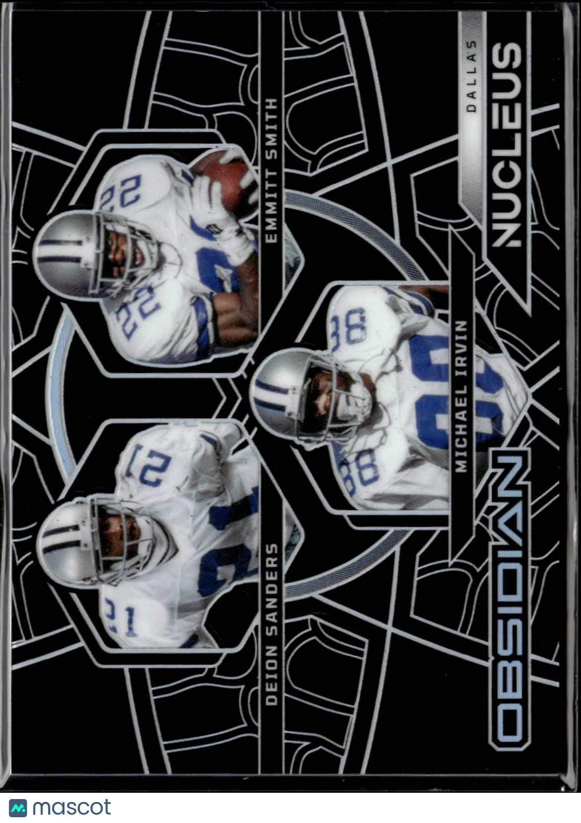 Michael Irvin Deion Sanders Emmitt Smith 2026 Obsidian Nucleus Dallas Cowboys