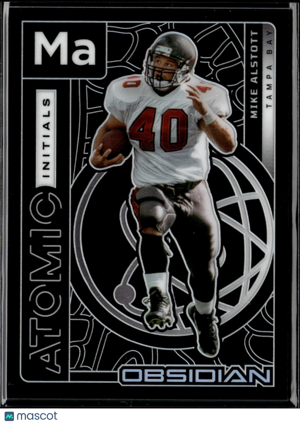 Mike Alstott 2026 Obsidian Atomic Initals Tampa Bay Buccaneers