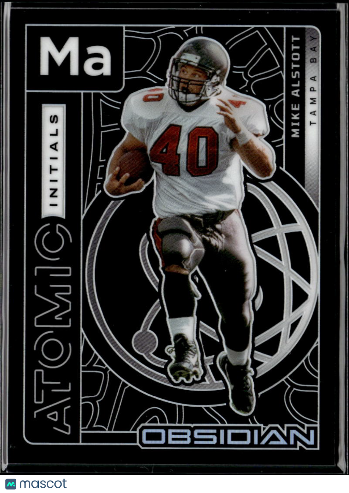 Mike Alstott 2026 Obsidian Atomic Initals Tampa Bay Buccaneers