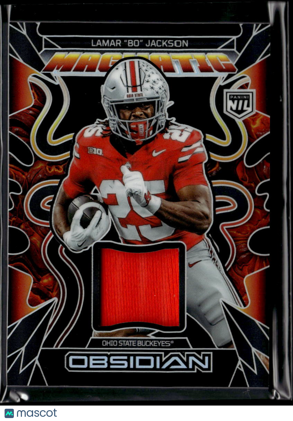 Lamar "Bo" Jackson 2026 Obsidian Jersey Patch RC Ohio State Buckeyes