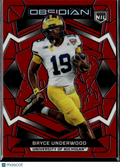 Bryce Underwood 2026 Obsidian Red Rookie RC 39/49 Michigan Wolverines