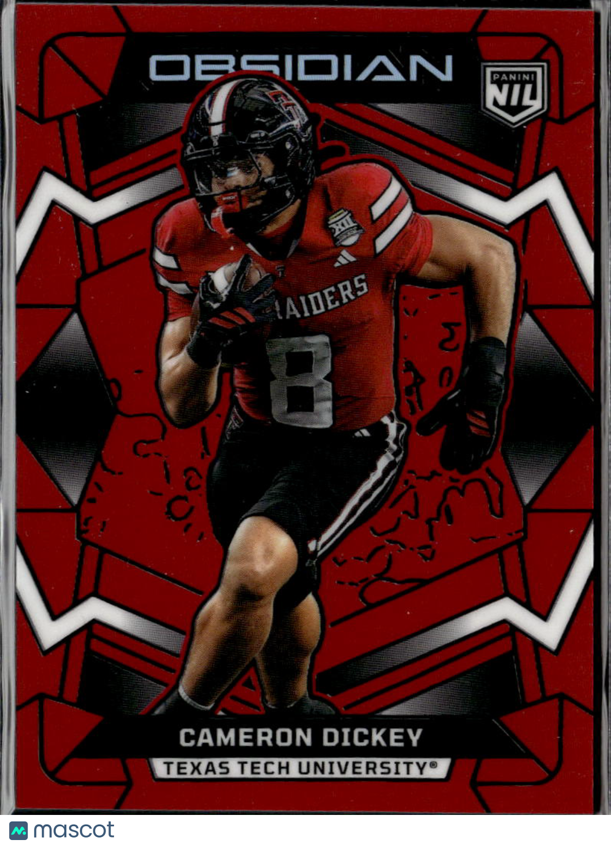 Cameron Dickey 2026 Obsidian Red Flood 82/149 Texas Tech Red Raiders
