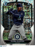 Felnin Celesten 2023 Bowman Chrome 1st Speckle Refractor /299 Seattle Mariners