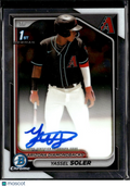 Yassel Soler 2024 Bowman Chrome 1st Auto Autograph Arizona Diamondbacks