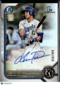 Luca Tresh 2022 Bowman Chrome 1st Auto Autograph /499 Kansas City Royals