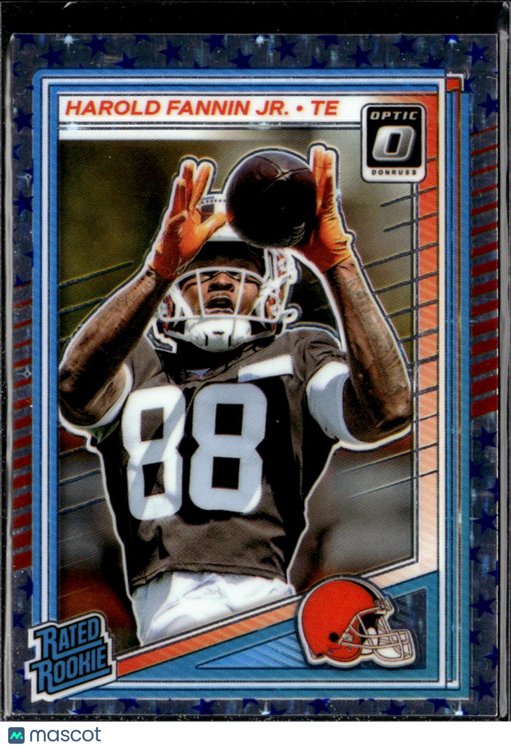 Harold Fannin Jr. 2025 Optic Rated Rookie Blue Stars Cleveland Browns