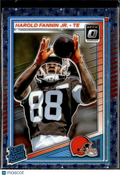 Harold Fannin Jr. 2025 Optic Rated Rookie Blue Stars Cleveland Browns