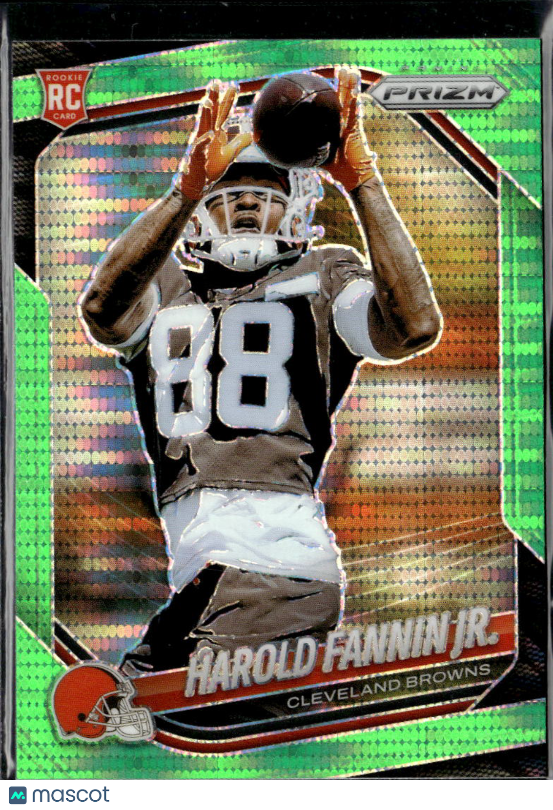 Harold Fannin Jr. 2025 Panini Prizm RC Green Pulsar Cleveland Browns