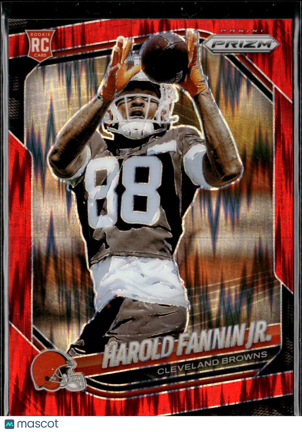 Harold Fannin Jr. 2025 Prizm Red Shock Rookie RC Cleveland Browns