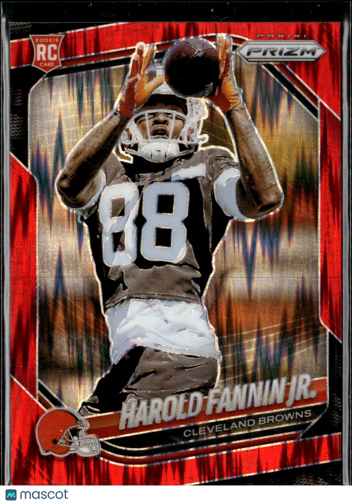 Harold Fannin Jr. 2025 Prizm Red Shock Rookie RC Cleveland Browns