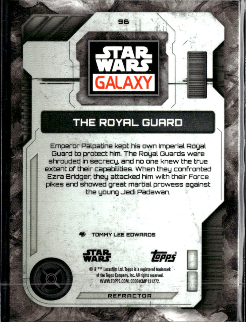The Royal Guard 2026 Topps Star Wars Galaxy Refractor #96