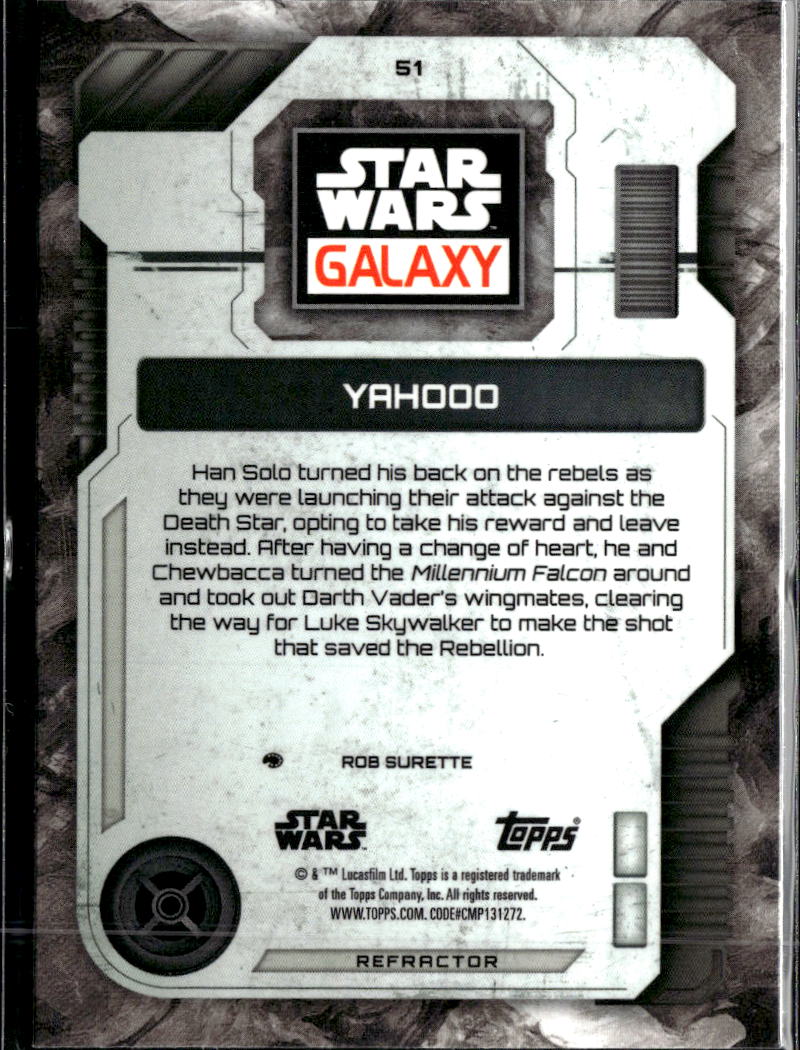 Yahooo 2026 Topps Star Wars Galaxy Refractor #51