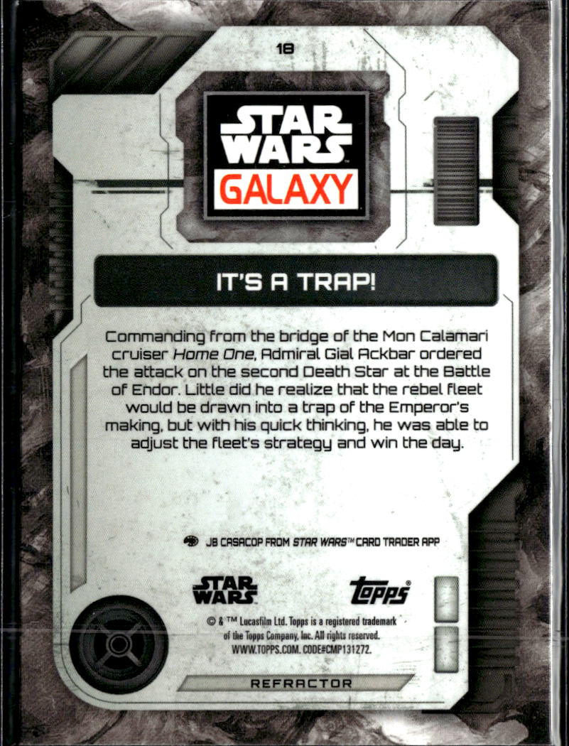 It's A Trap 2026 Topps Star Wars Galaxy Refractor #18