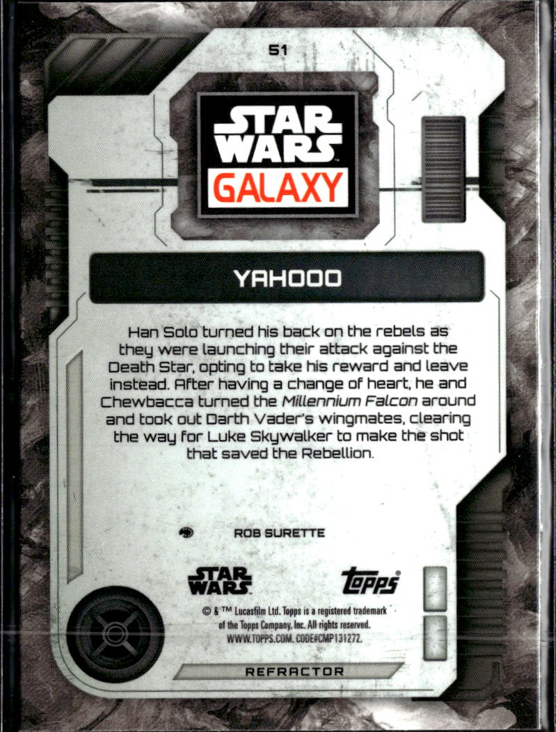 Yahooo 2026 Topps Star Wars Galaxy Refractor #51