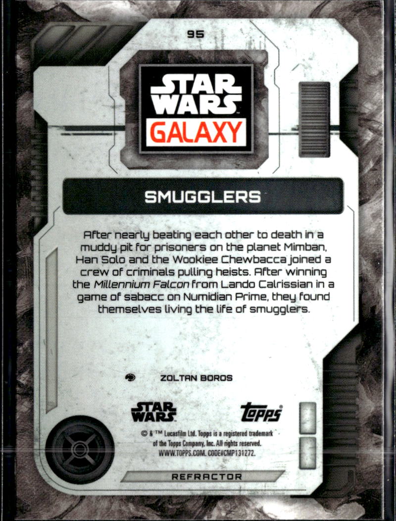 Smugglers 2026 Topps Star Wars Galaxy Refractor #95