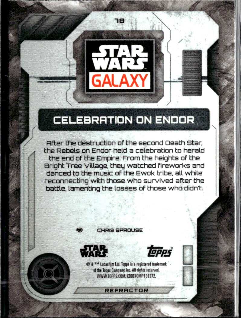 Celebration on Endor 2026 Topps Star Wars Galaxy Refractor #78
