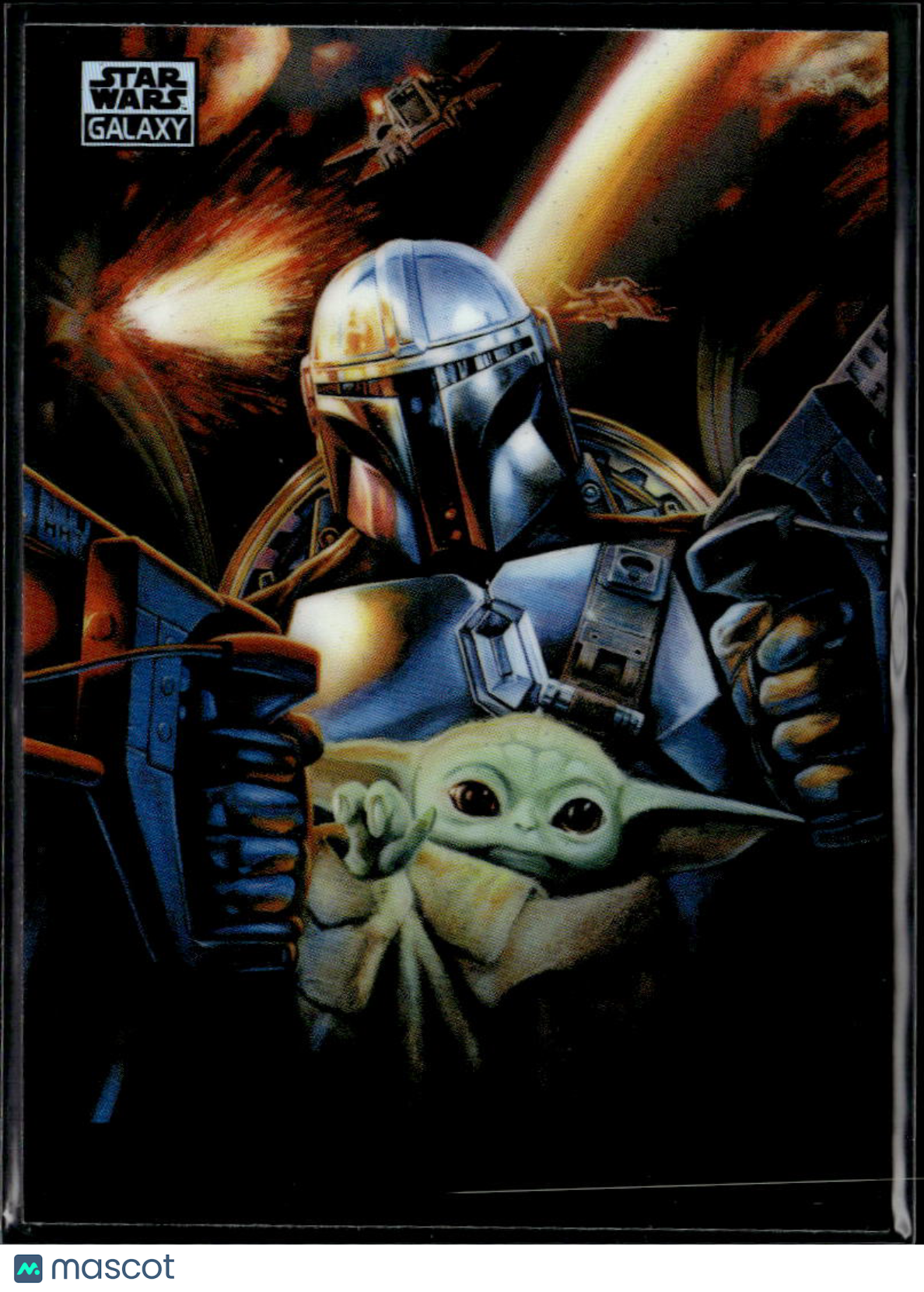 The Mandalorian's Escape 2026 Topps Star Wars Galaxy Refractor #1
