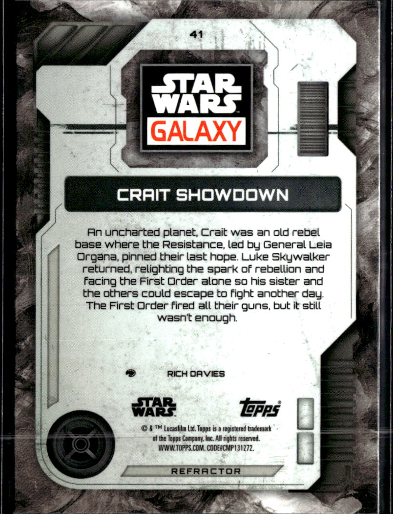 Crait Showdown 2026 Topps Star Wars Galaxy Refractor #41