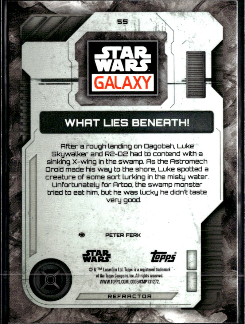 What Lies 2026 Topps Star Wars Galaxy Refractor #55