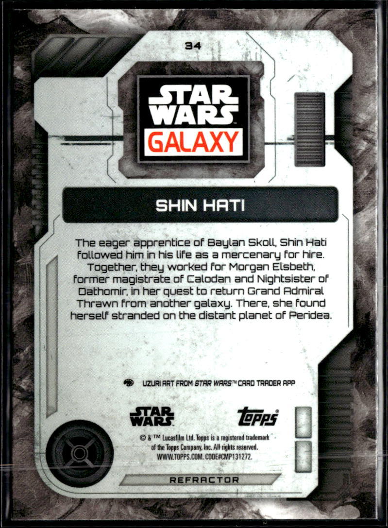 Shin Hati 2026 Topps Star Wars Galaxy Refractor #34