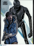 Cassian Andor & K2SO 2026 Topps Star Wars Galaxy Refractor #9