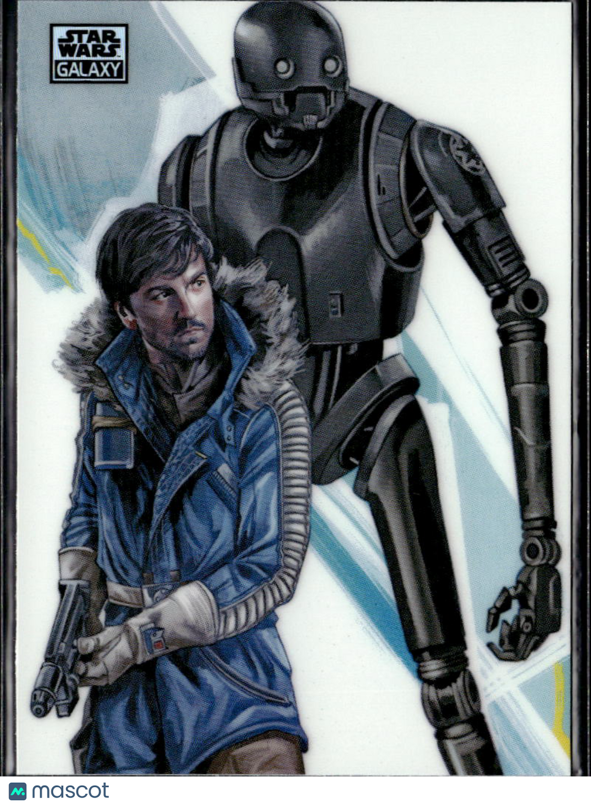 Cassian Andor & K2SO 2026 Topps Star Wars Galaxy Refractor #9