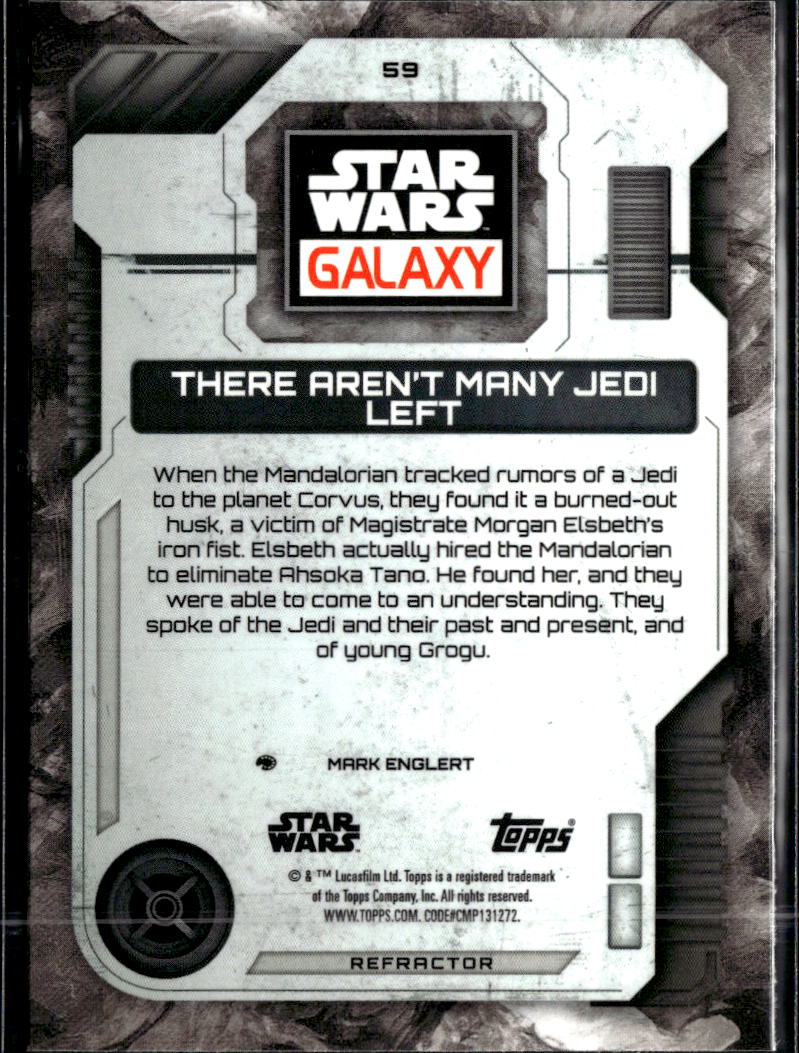 There Aren't Mant Jedi Left 2026 Topps Star Wars Galaxy Refractor #59