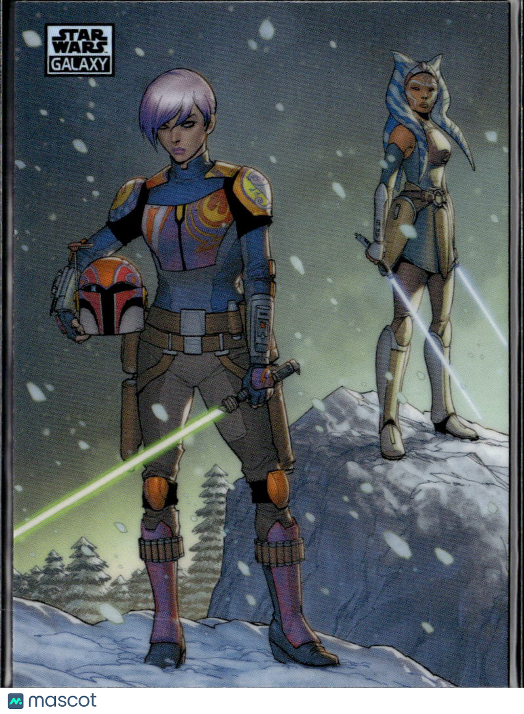 Ahsoka Tano And Sabine Wren 2026 Topps Star Wars Galaxy Refractor #94