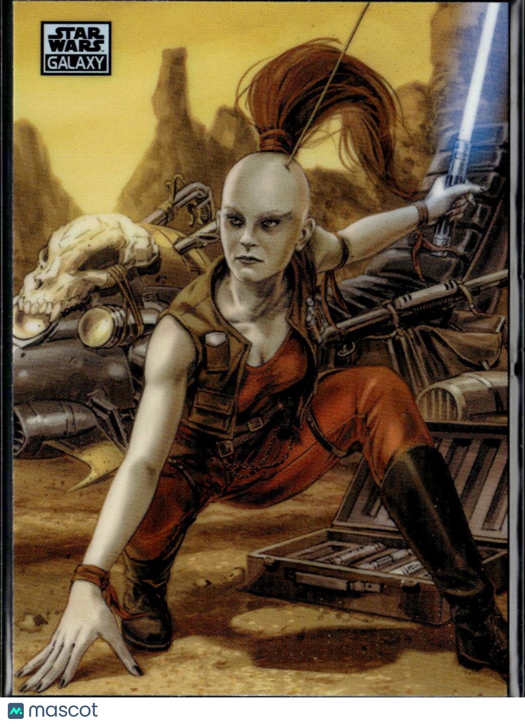 Aurra Sing 2026 Topps Star Wars Galaxy Refractor #91