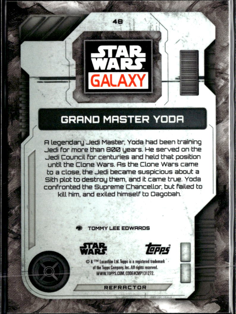Grand Master Yoda 2026 Topps Star Wars Galaxy Refractor #48