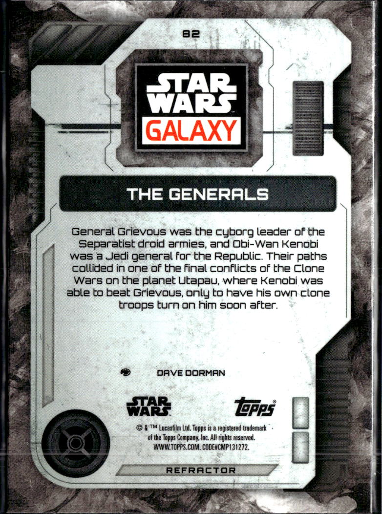 The Generals 2026 Topps Star Wars Galaxy Refractor #82