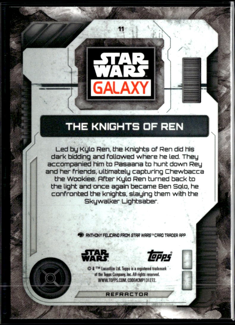The Knights of Ren 2026 Topps Star Wars Galaxy Refractor #11