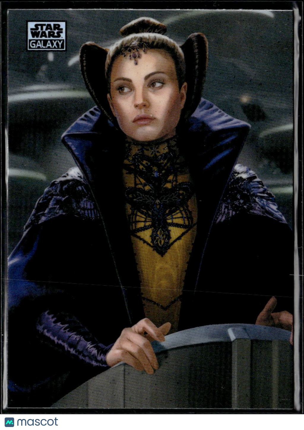 Padme Amidala In The Senate 2026 Topps Star Wars Galaxy Refractor #79